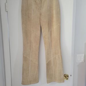 Suede pants for women
